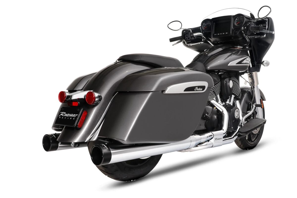 RINEHART RACING 500-0562 SILENZIATORI 4″ Muffler Slip-On DBX40 Duals INDIAN CHIEFTAIN 111 ABS 14>25