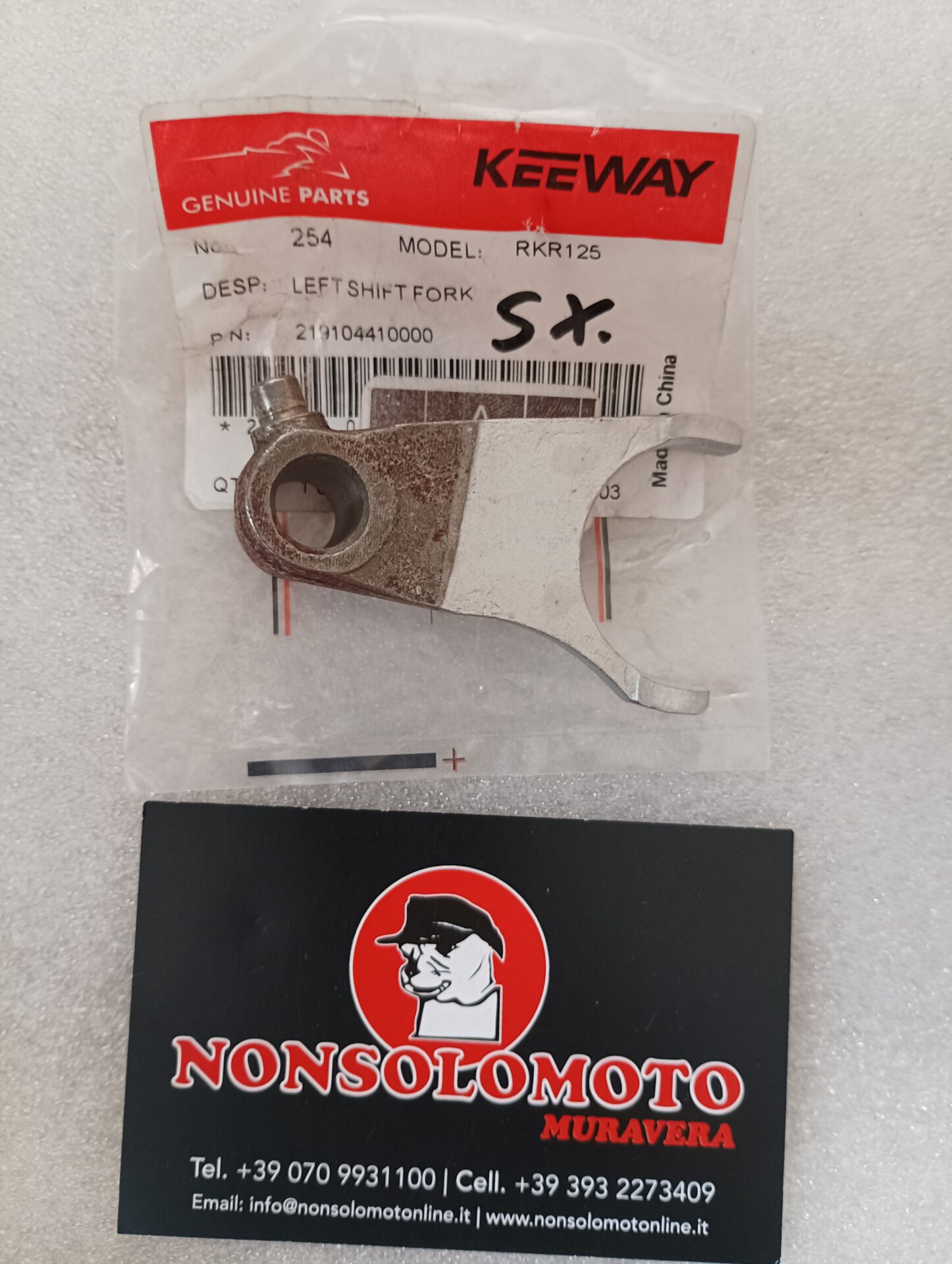 FORCHETTA CAMBIO SINISTRA KEEWAY RKR 125 219104410000
