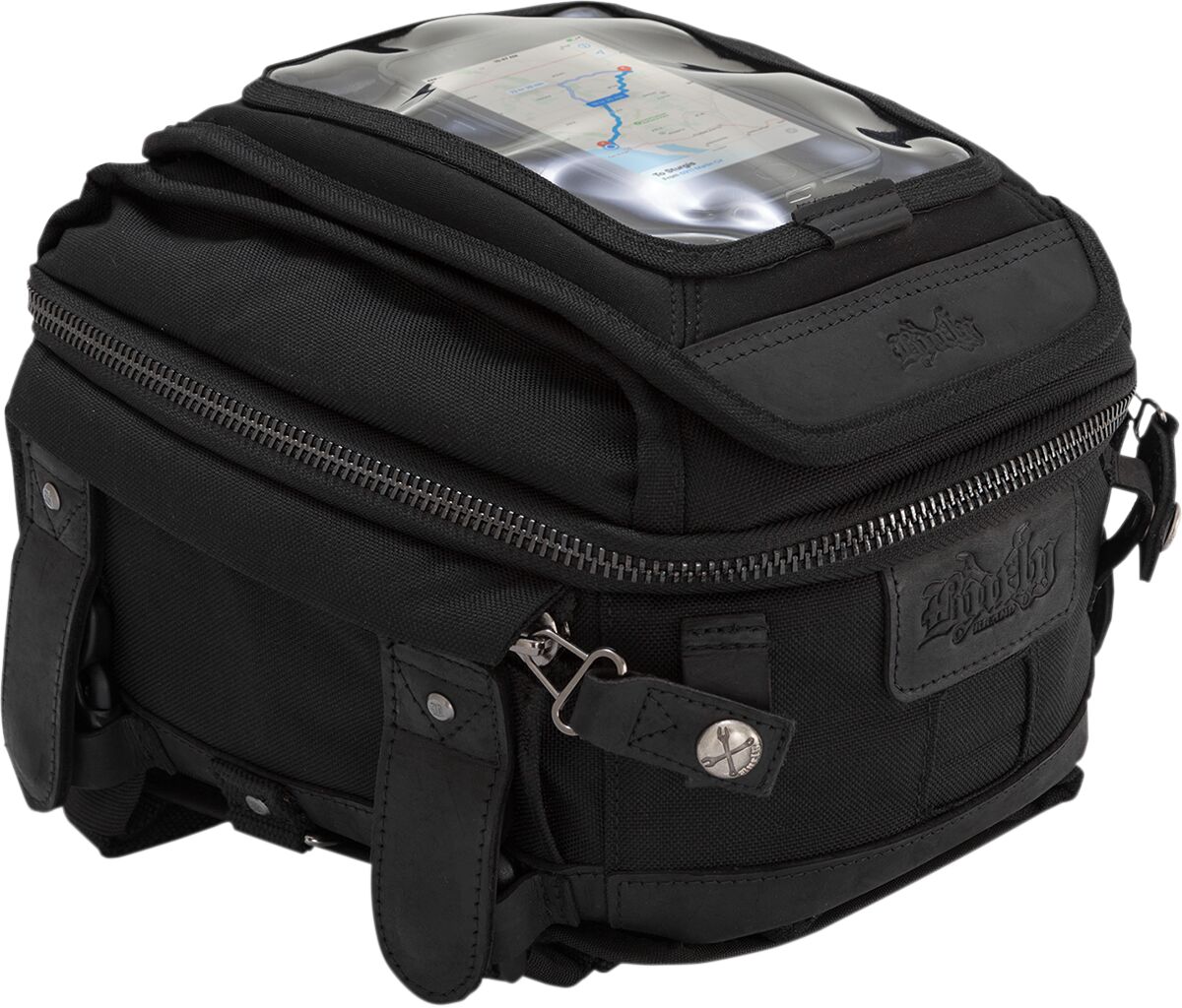 BURLY BRAND B15-1010B Borsa Universale serbatoio/codone Voyager (magnetico) NERO MOTO STRADA ENDURO