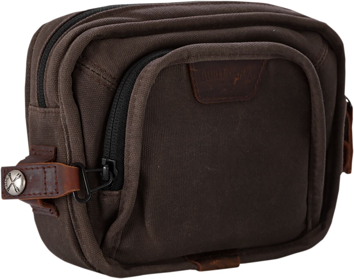 BURLY BRAND B15-1012D Borsa Universale per manubrio MARRONE MOTO SCOOTER QUAD
