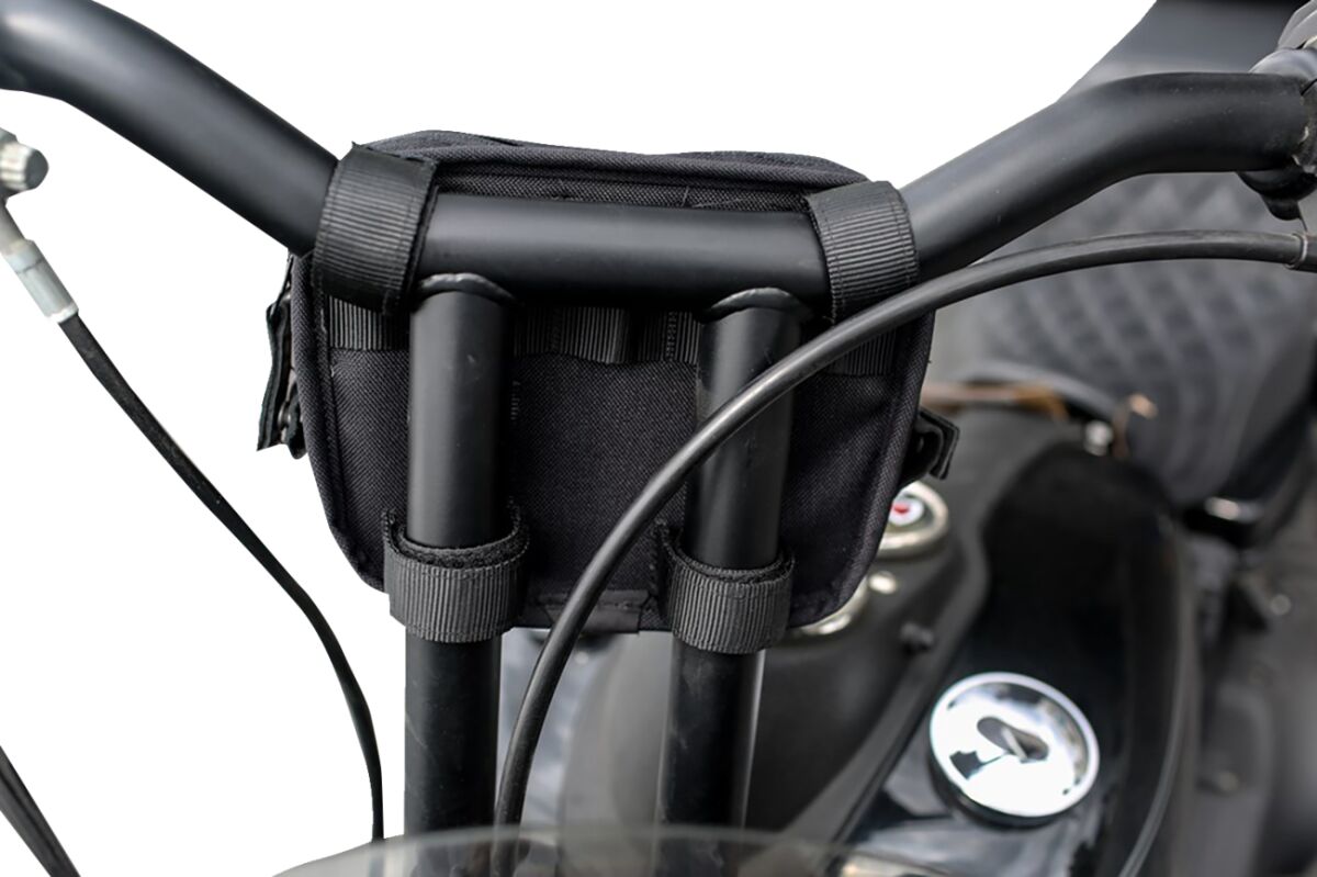 BURLY BRAND B15-1012B Borsa Universale per manubrio NERO MOTO SCOOTER QUAD