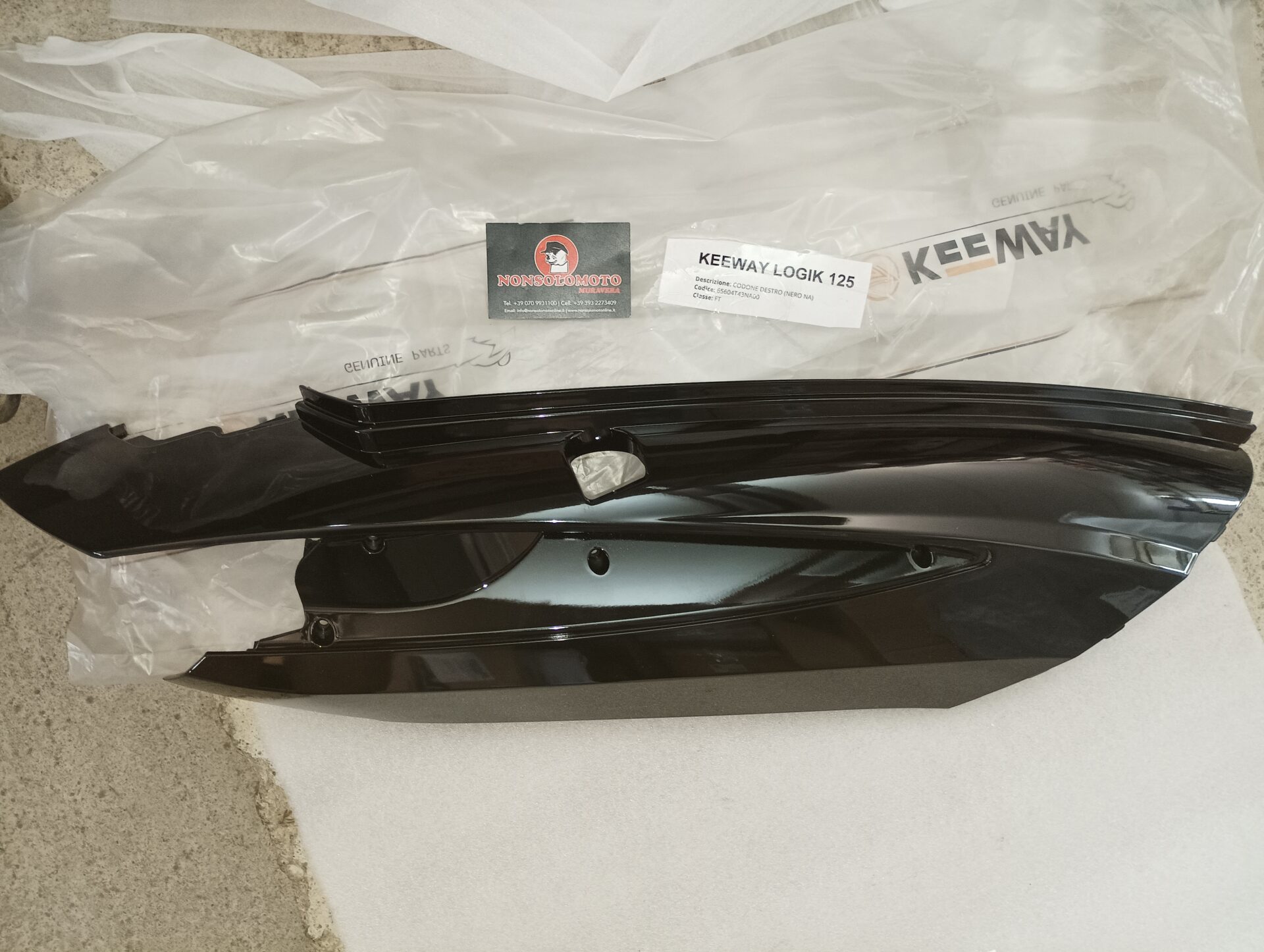 CODONE DESTRO NERO KEEWAY LOGIK 125 65604T43NA00