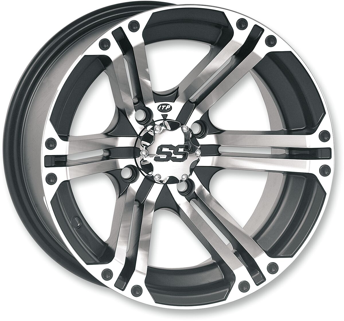 ITP 1428377404B CERCHIO IN LEGA SS212 QUAD UTV 14X6 4/136 CAN AM KAWASAKI