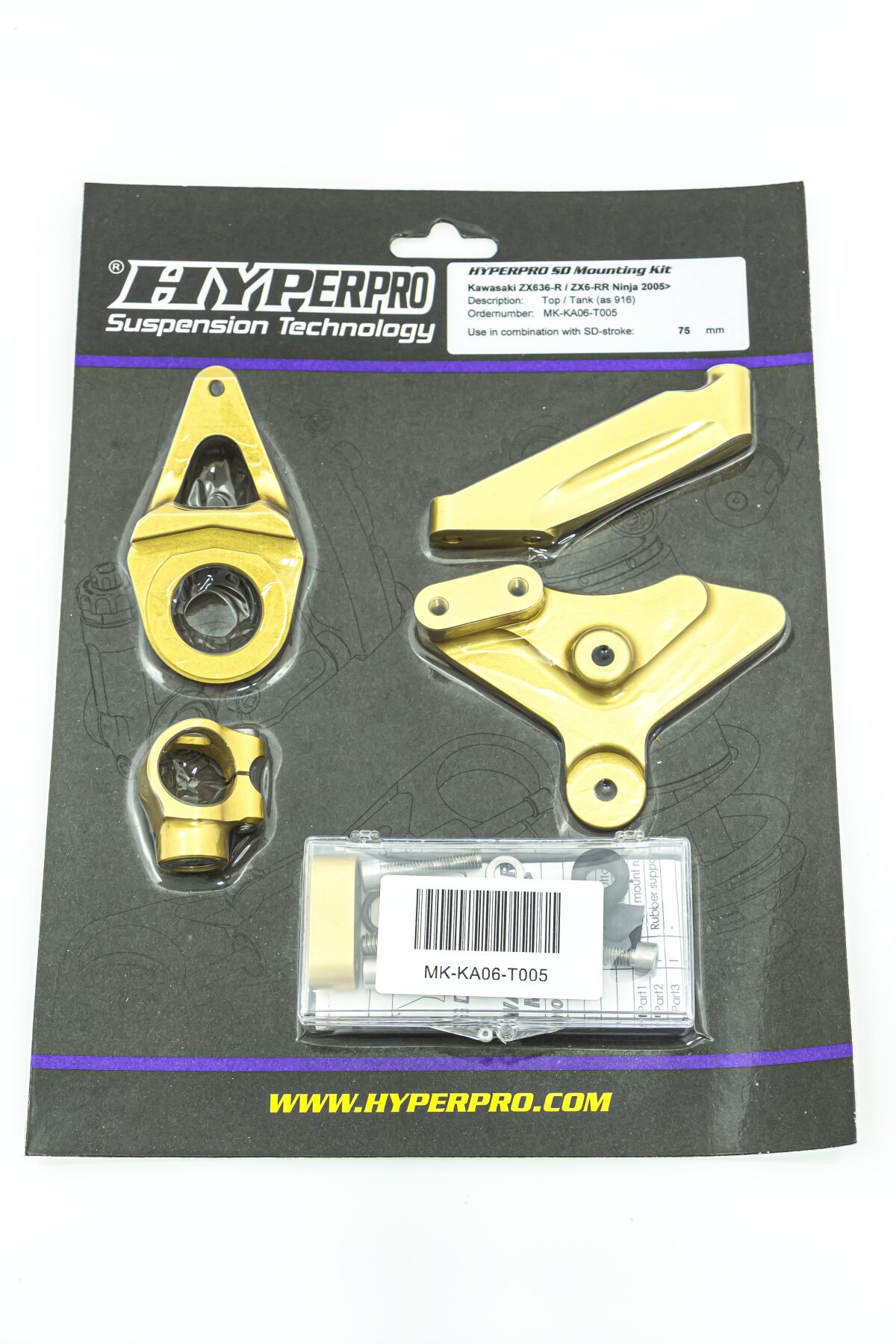 HYPERPRO Kit di montaggio ammortizzatore di sterzo