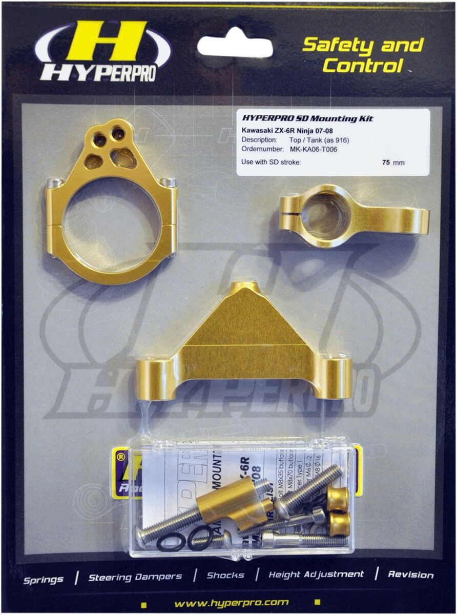 HYPERPRO Kit di montaggio ammortizzatore di sterzo