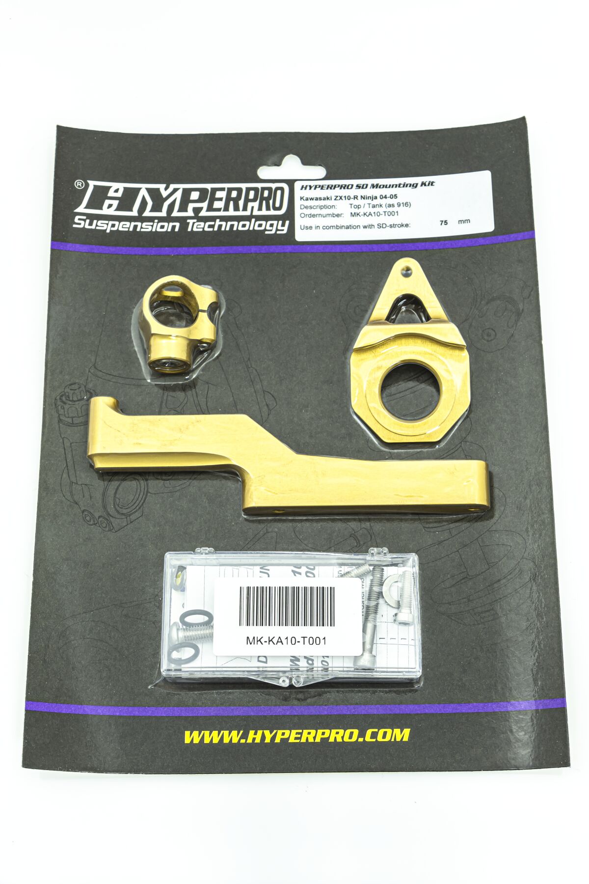 HYPERPRO Kit di montaggio ammortizzatore di sterzo