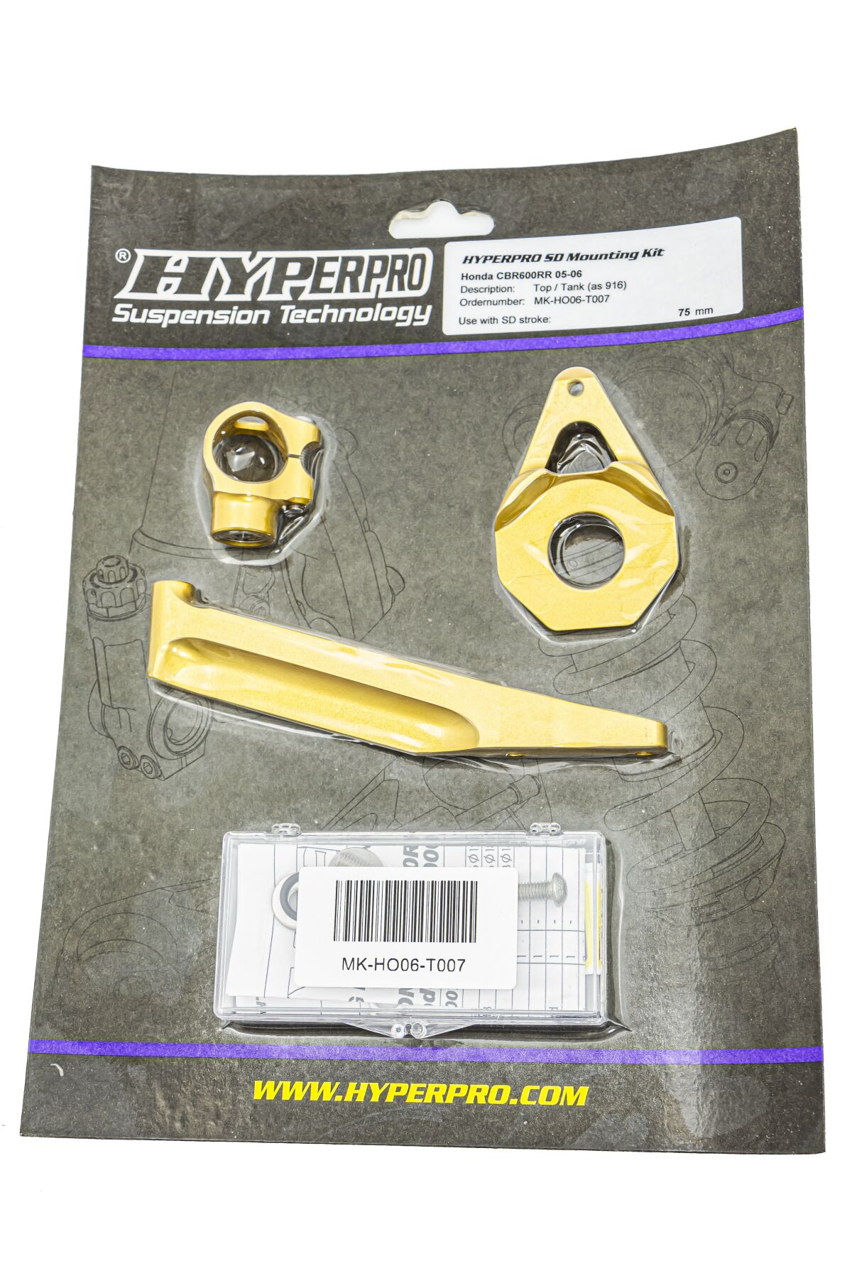 HYPERPRO Kit di montaggio ammortizzatore di sterzo