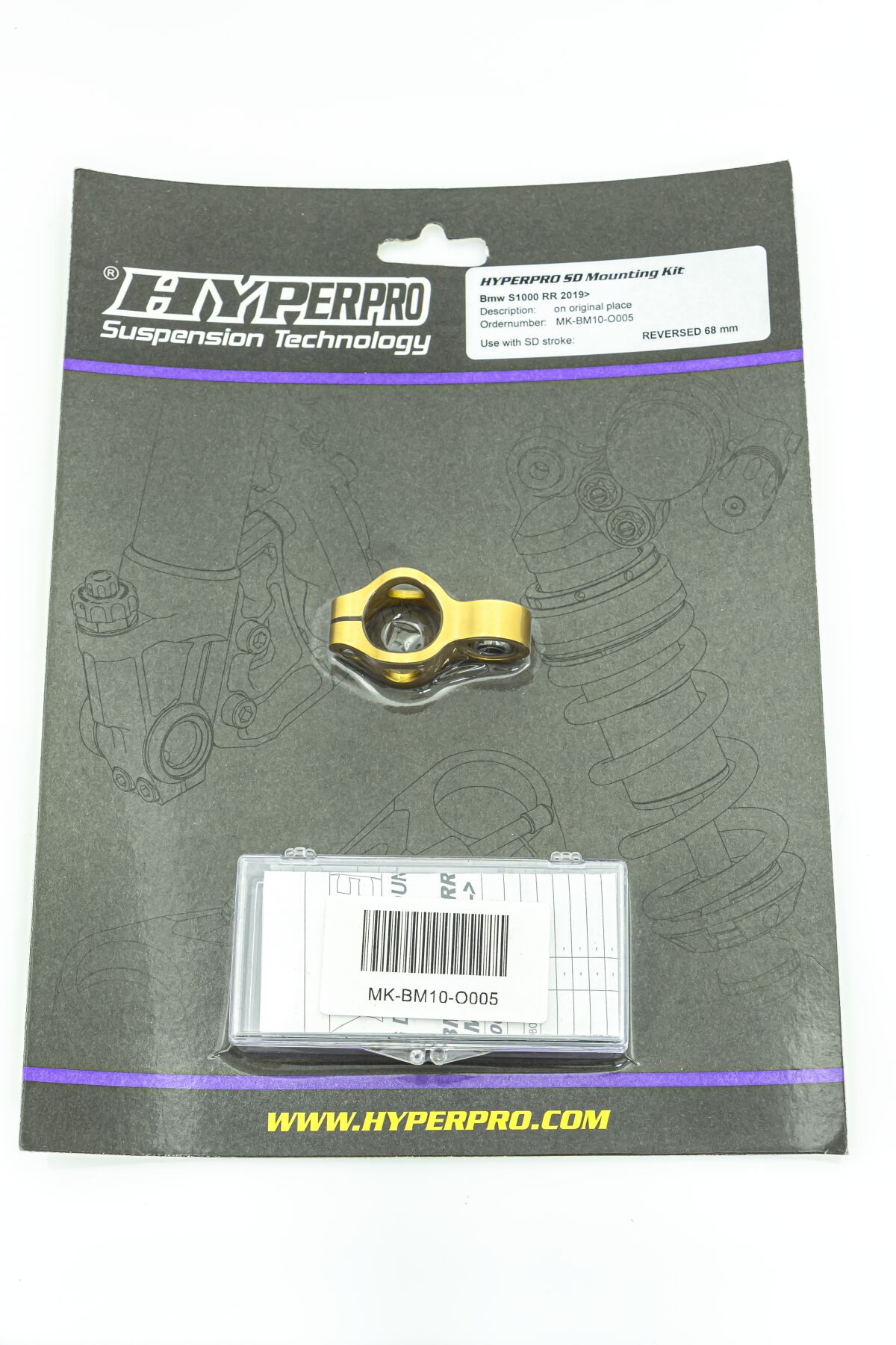 HYPERPRO Kit di montaggio ammortizzatore di sterzo