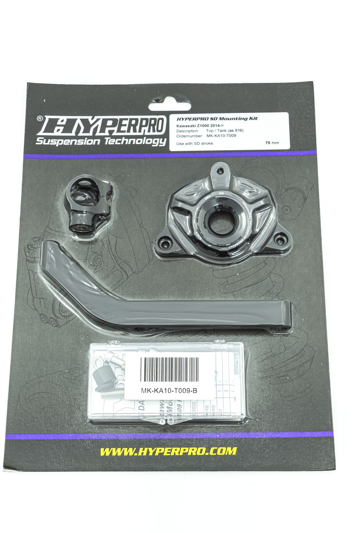 HYPERPRO Kit di montaggio ammortizzatore di sterzo