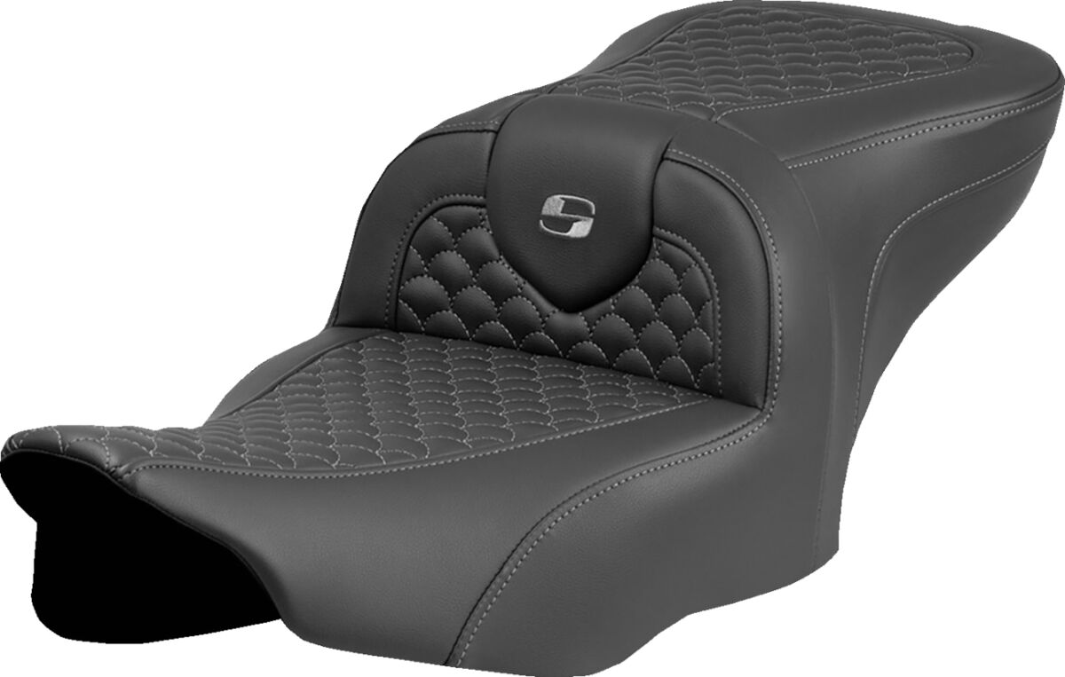 SADDLEMEN 823-07-20802 Sella Roadsofa Dragon Scale Stitch Harley Davidson FLHXSE 1977 ABS Street Glide CVO 121 23>25
