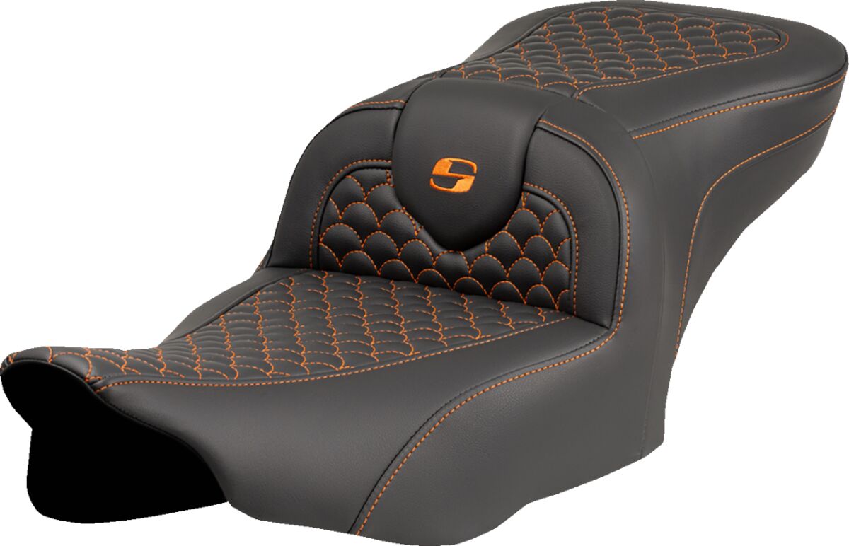 SADDLEMEN 823-07-20803 Sella Roadsofa Dragon Scale Stitch Harley Davidson FLHXSE 1977 ABS Street Glide CVO 121 23>25