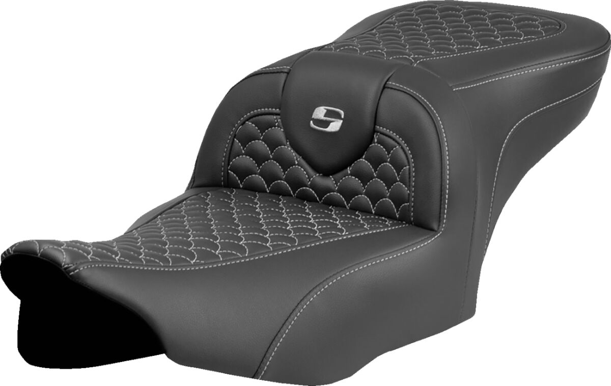 SADDLEMEN 823-07-20805 Sella Roadsofa Dragon Scale Stitch  Harley Davidson FLHXSE 1977 ABS Street Glide CVO 121 23>25