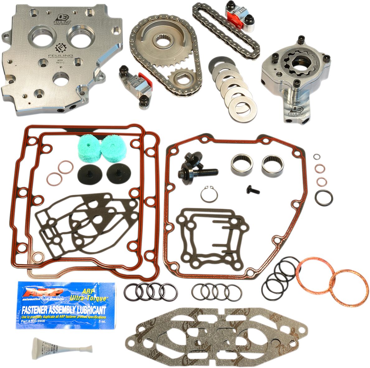 FEULING PARTS 7087 Kit di conversione tendicatena idraulico per distribuzione OE+ Harley Davidson FLHT 1450 Electra Glide 99>01