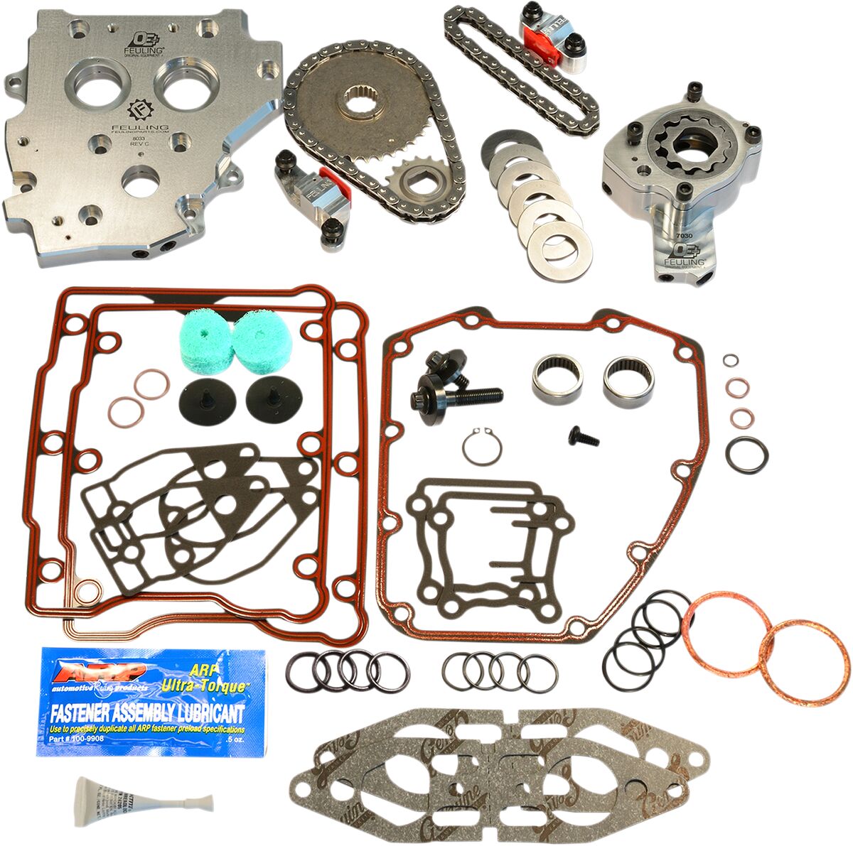 FEULING PARTS 7088 Kit di conversione tendicatena idraulico per distribuzione OE+ Harley Davidson FXST 1450 Softail 01>06