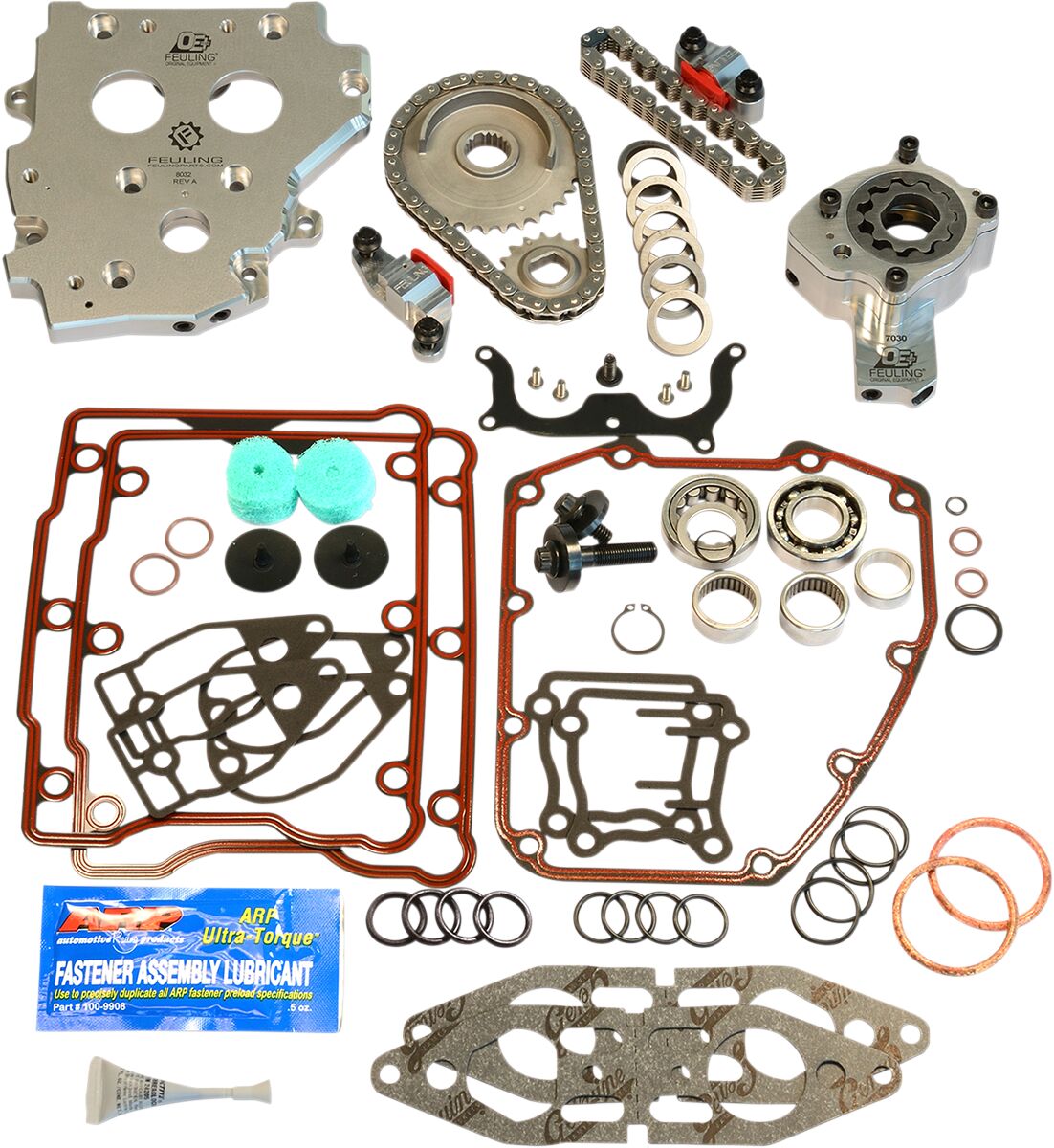 FEULING PARTS 7089 Kit conversione OE+ piastra camme tendicatena idraulico Harley Davidson FLHTCUI 1450 EFI Electra Glide Ultra Classic 99>01