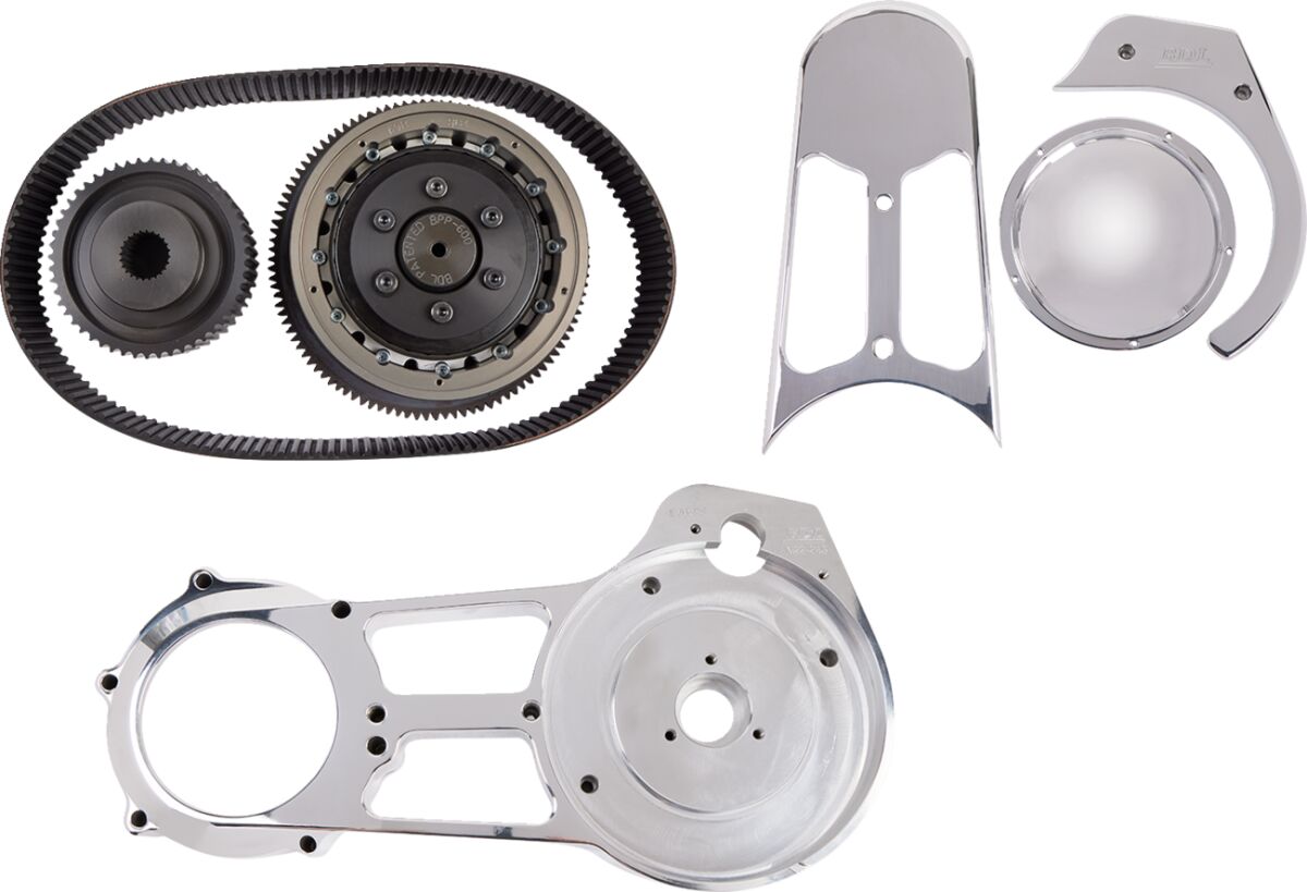 BELT DRIVES EVO-8S Kit trasmissione a cinghia aperta da 2-3/4″ Harley Davidson FXDF 1690 Dyna Fat Bob 06>17