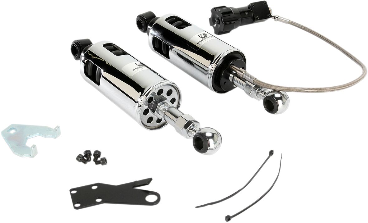 PROGRESSIVE SUSPENSION 422-4103C Ammortizzatori 422 con precarico regolabile tramite comando separato Cromato Harley Davidson FLSTS 1340 Heritage Softail Springer 97>99