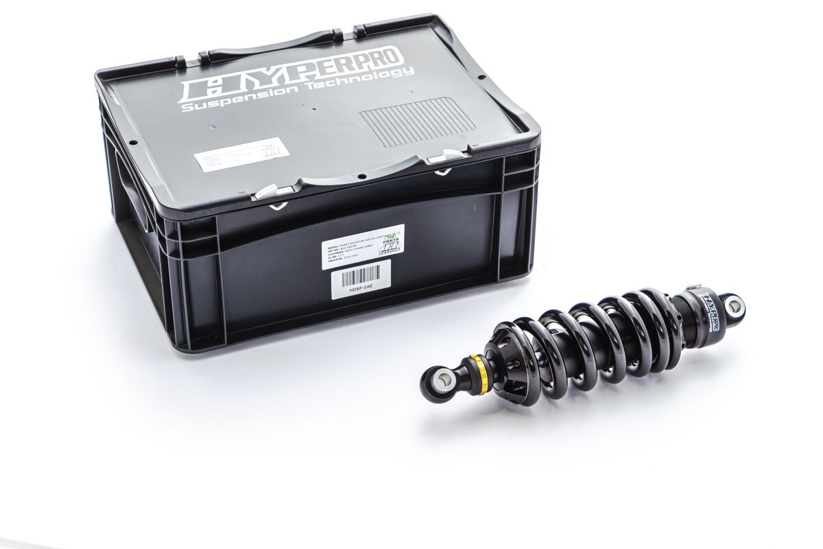 HYPERPRO HDSF-0AESXP Molle ammortizzatore per Harley Davidson Harley Davidson FLDE 1750 ABS Softail Deluxe 107 18>20