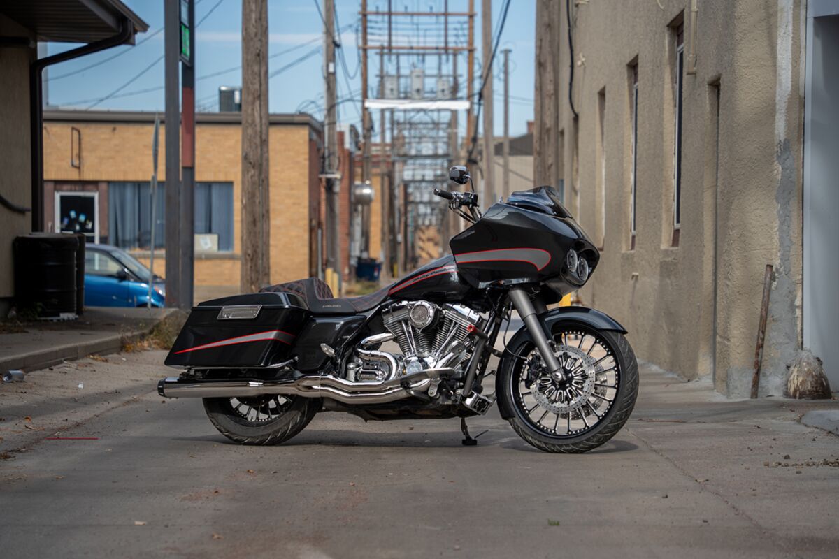 KLOCK WERKS KWF-01-0102 Parafango anteriore Tire Hugger Harley Davidson FLTRXSE2 1800 ABS Road Glide Custom CVO 83>13