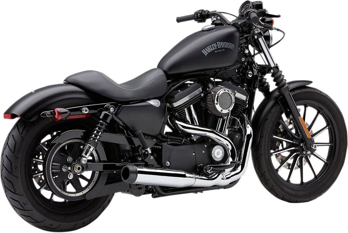 COBRA 6493 SCARICO COMPLETO 2 in 1 El Diablo CROMO Harley Davidson XL 883 1200 Sportster Iron 14>22
