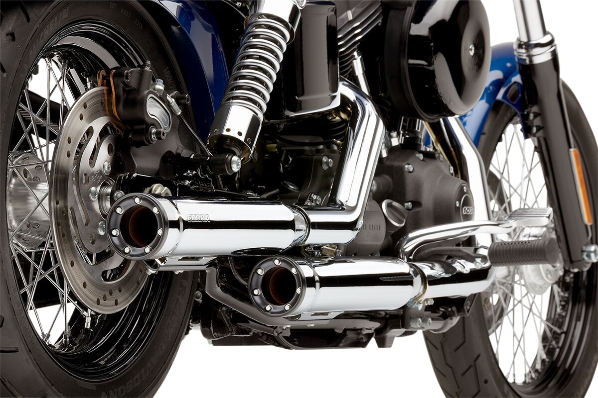 COBRA  6055 RPT 3″ Silenziatori Slip-On Harley Davidson FXDB 1690 ABS Dyna Street Bob 95>17
