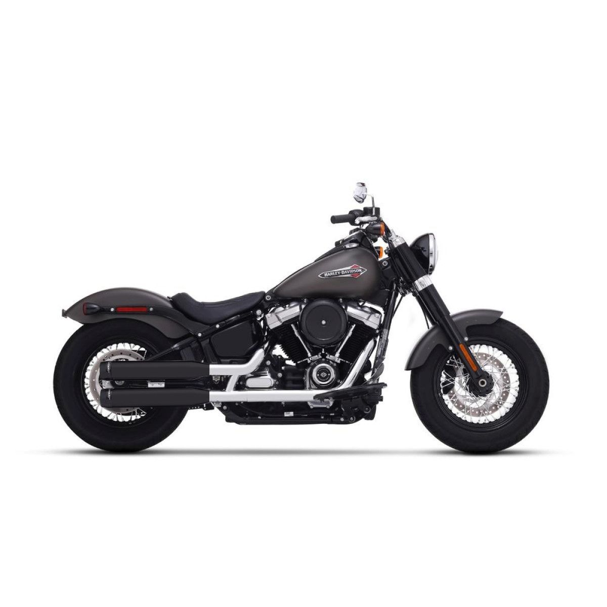 RINEHART RACING  500-1201 Silenziatore slip-on dual da 3,5″ Harley Davidson FXBBS 1868 ABS Softail Street Bob 114 17>24