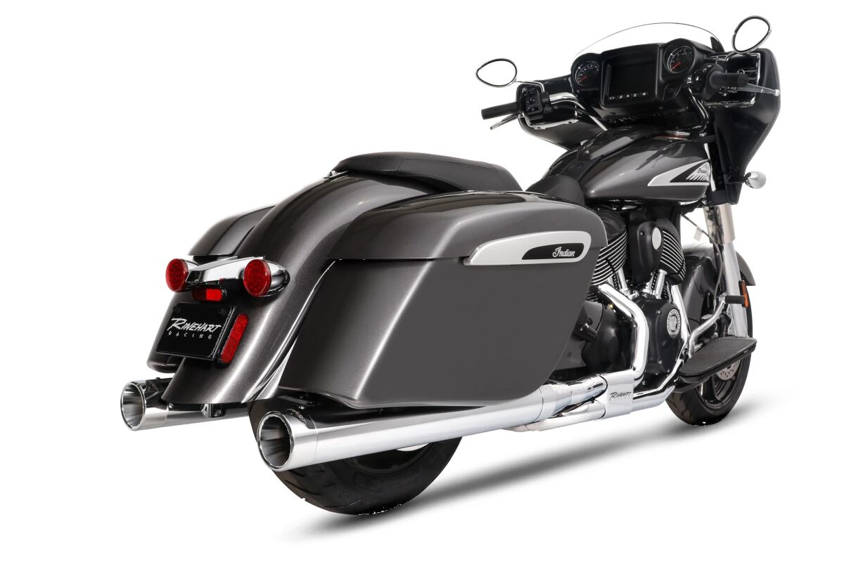 RINEHART RACING Silenziatore slip-on DBX40 dual da 4″ per Indian