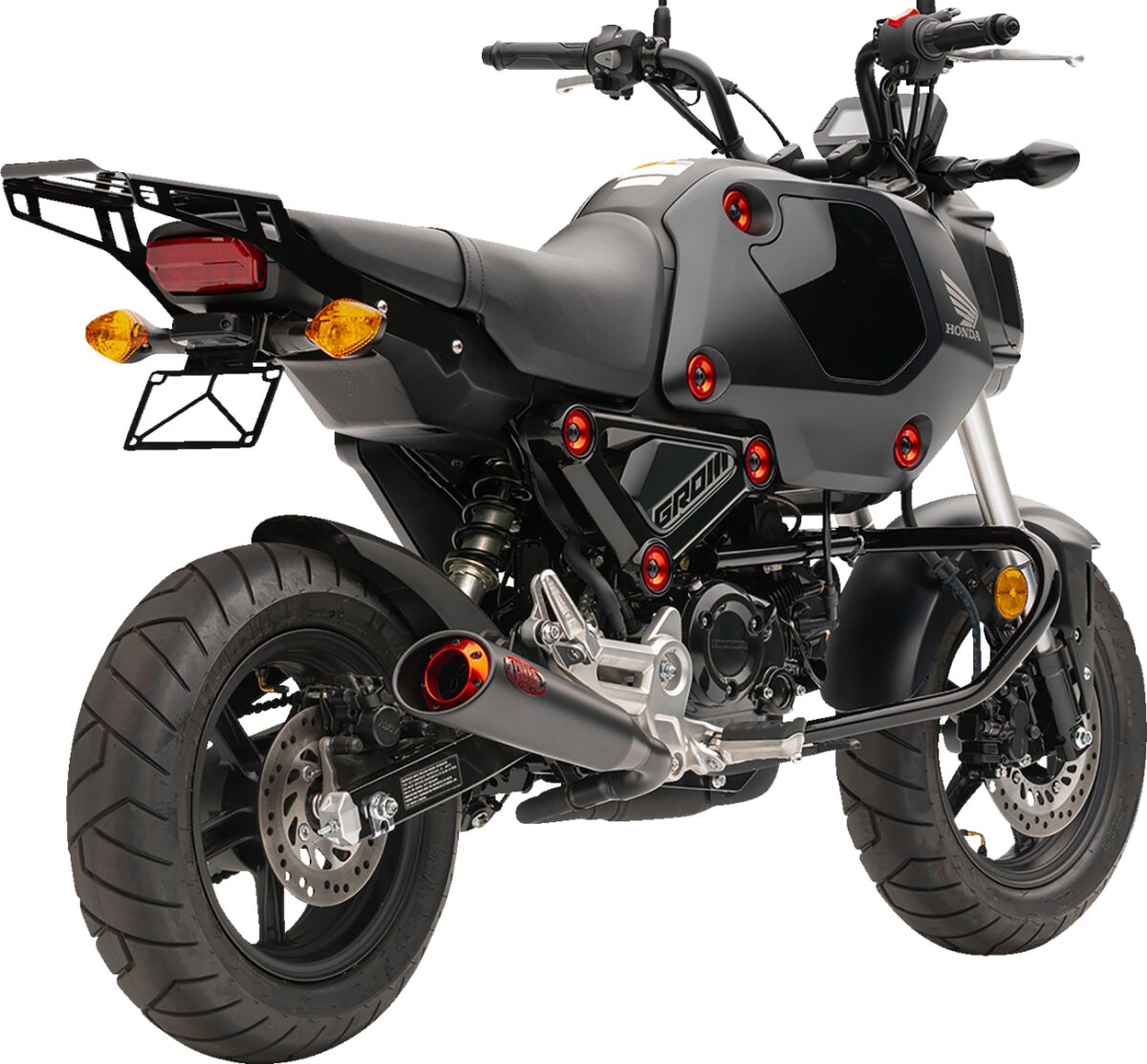 COBRA 1137BR Silenziatore slip-on con fondello rosso HONDA MSX 125 ABS Grom 22>25