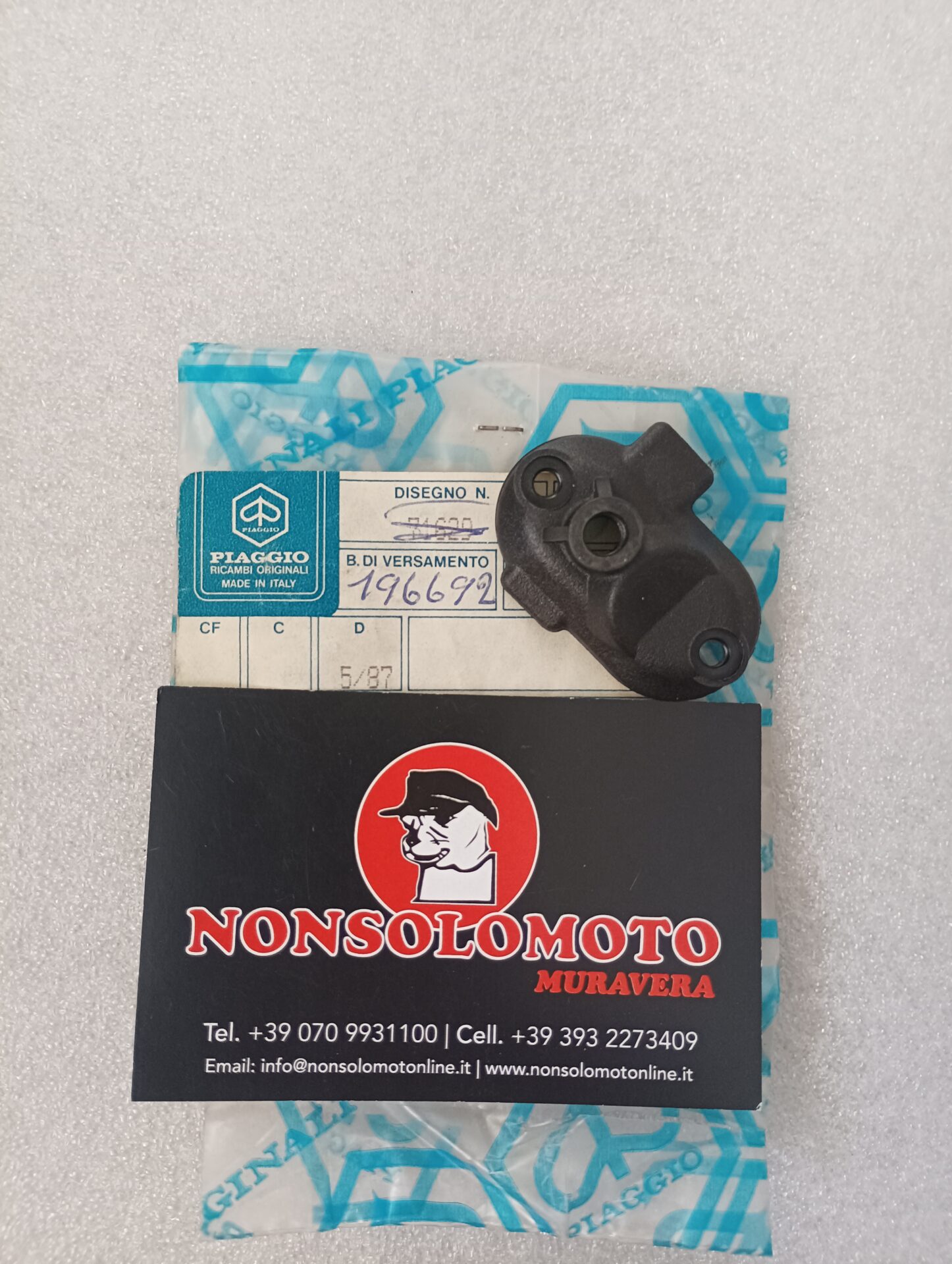COPERCHIO SUPERIORE CARBURATORE DELLORTO PIAGGIO 196692
