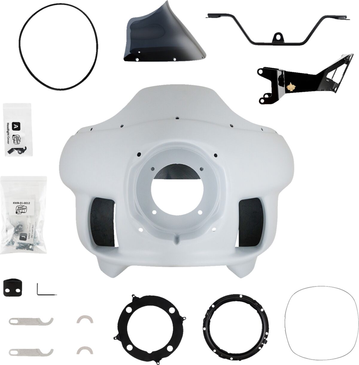 KLOCK WERKS  KWB-01-0001 Kit carenatura stile FXRP BATWING Harley Davidson FLHRXS 1868 ABS Road King Special 114 17>25