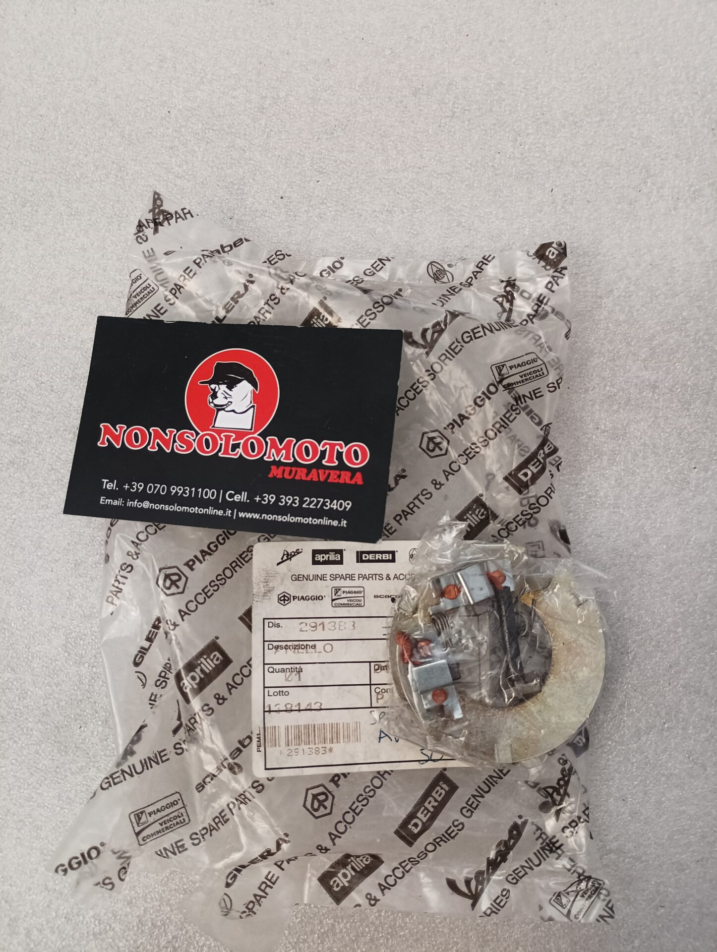 SPAZZOLE MOTORINO AVVIAMENTO PIAGGIO APE 50 291383
