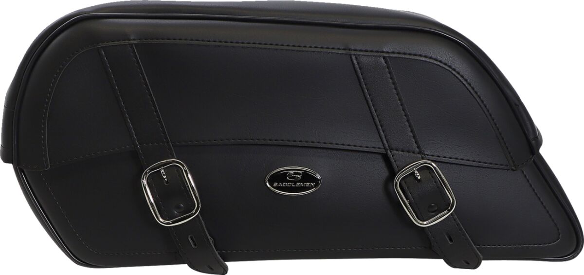SADDLEMEN 3501-0321 Borse laterali PELLE SINTETICA slant Drifter HARLEY DAVIDSON HONDA TRIUMPH SUZUKI KAWASAKI