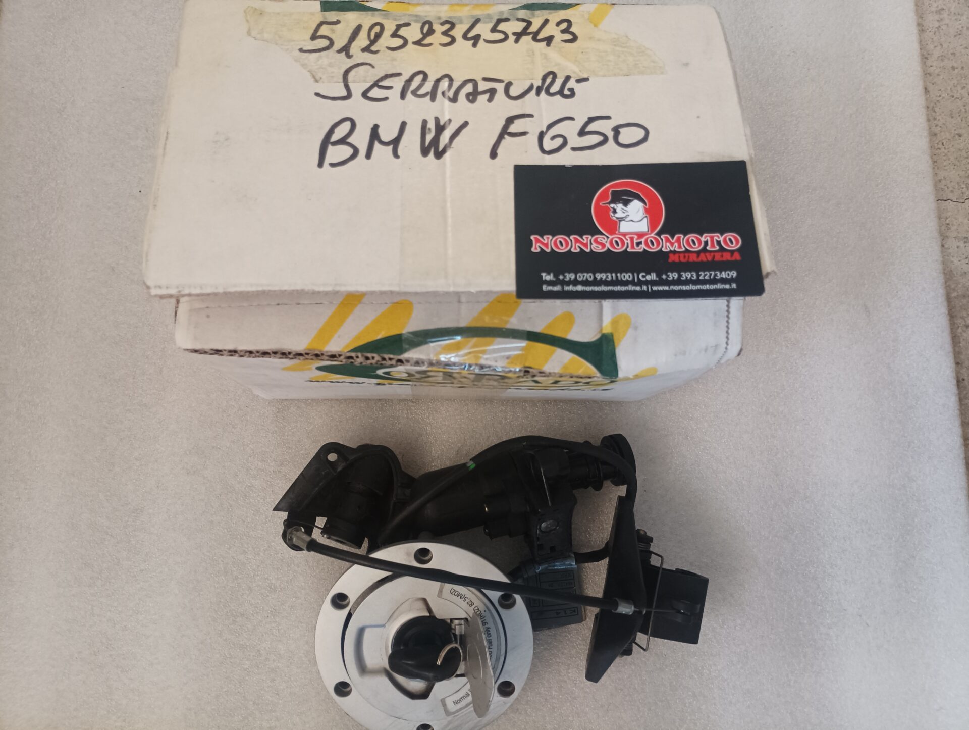 KIT SERRATURE BMW F 650 CS 51252345743 USATO !!