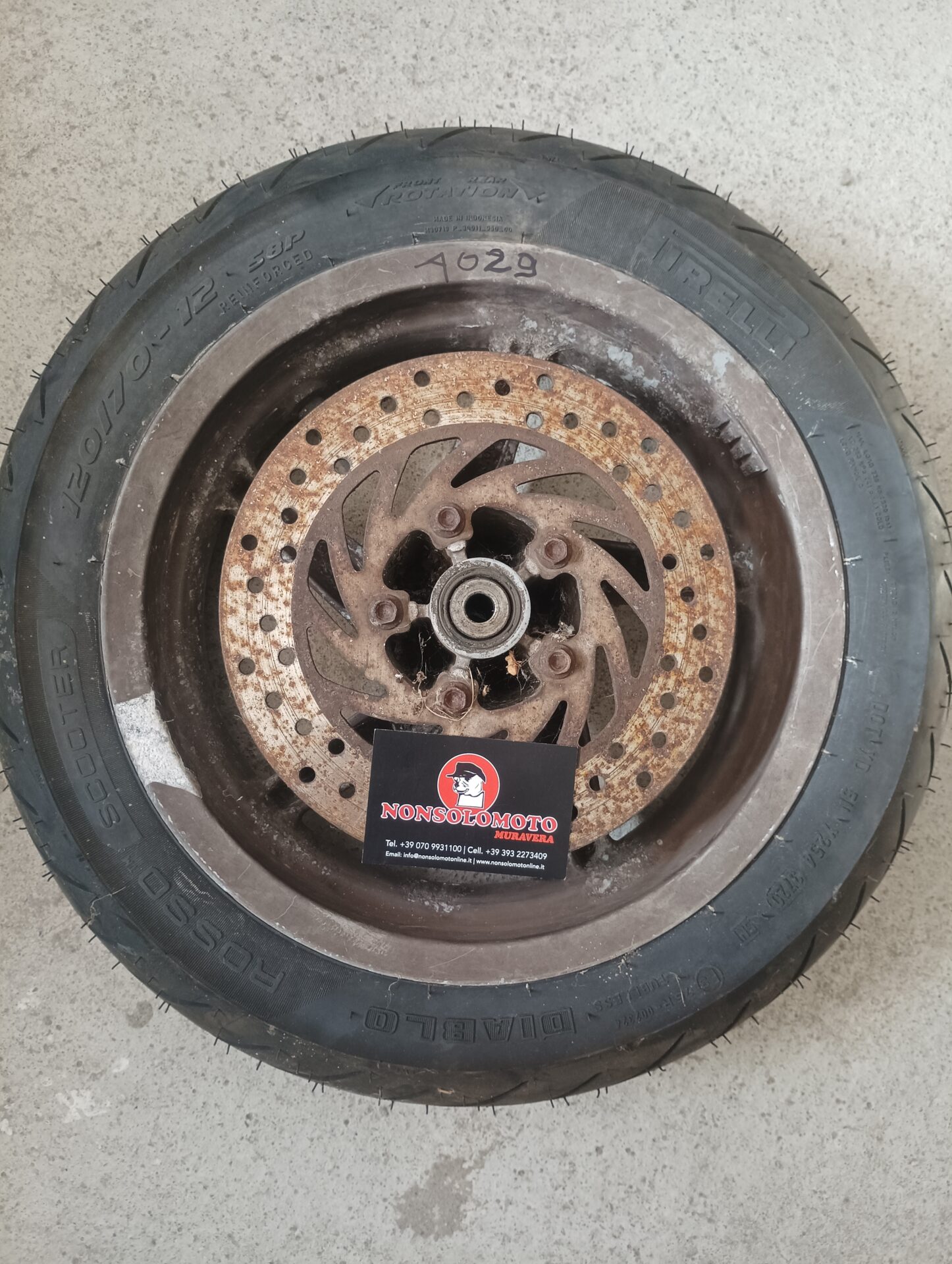 CERCHIO ANTERIORE APRILIA LEONARDO 125 150 98>03 USATO !!