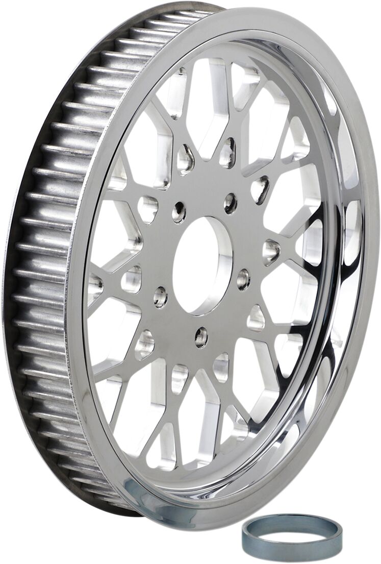 BELT DRIVES RPMS-65 Puleggia posteriore lucidata da 1-1/2″ Harley Davidson FLHRCI 1450 EFI Road King Classic 86>99