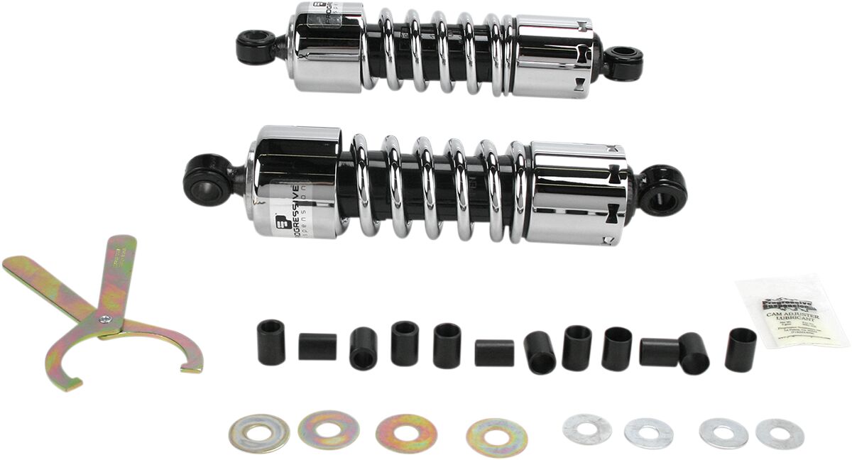PROGRESSIVE SUSPENSION 412-4204C Ammortizzatori cruiser 412 11″ CROMO KAWASAKI VN 1600 Vulcan Classic 03>08