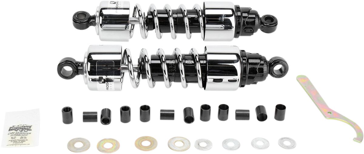 PROGRESSIVE SUSPENSION 412-4207C Ammortizzatori cruiser serie 412 12,6″ CROMO SUZUKI S 50 Boulevard 05>08