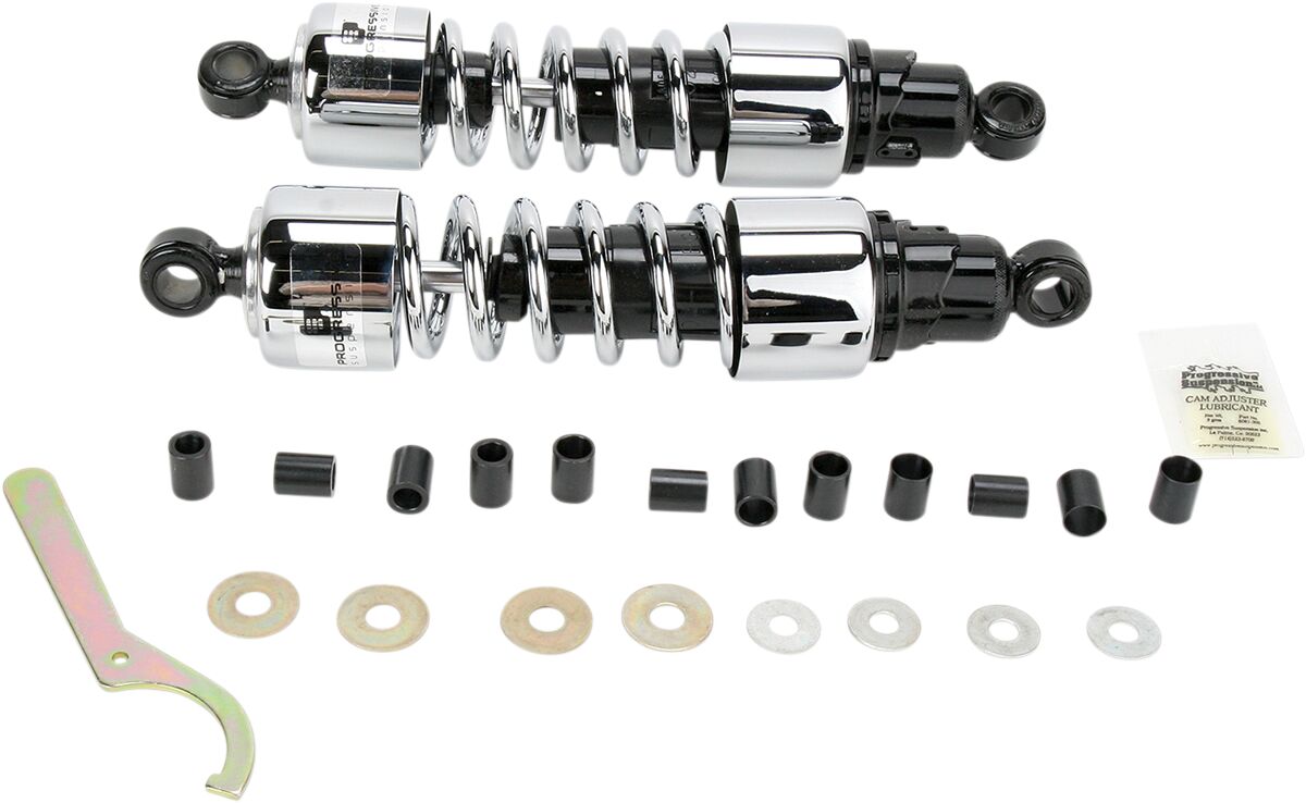 PROGRESSIVE SUSPENSION 412-4221C Ammortizzatori cruiser 412 13″ CROMO TRIUMPH ROCKET III 2300 ABS Roadster 10>18