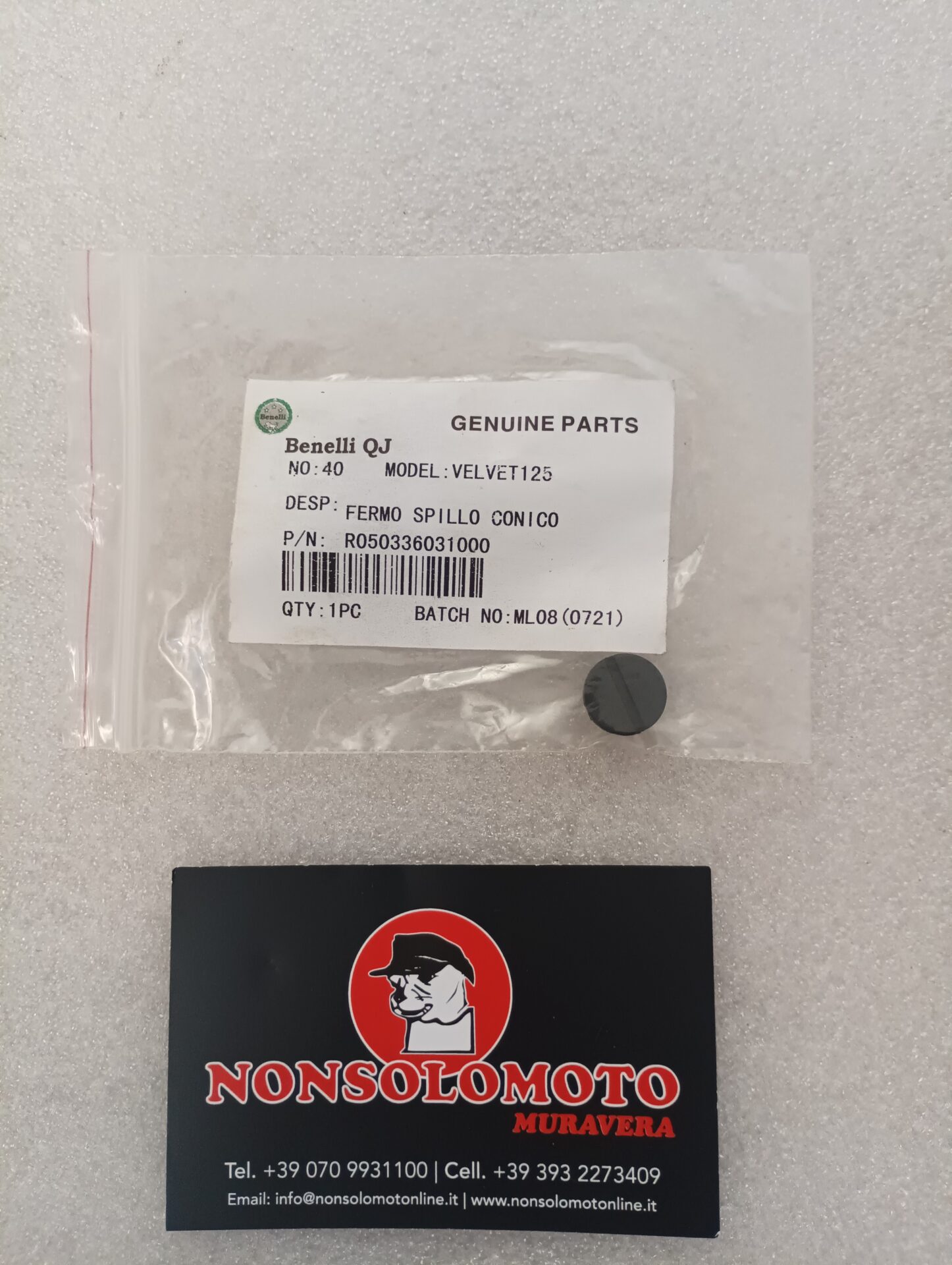 FERMO SPILLO CONICO BENELLI VELVET 125 R050336031000