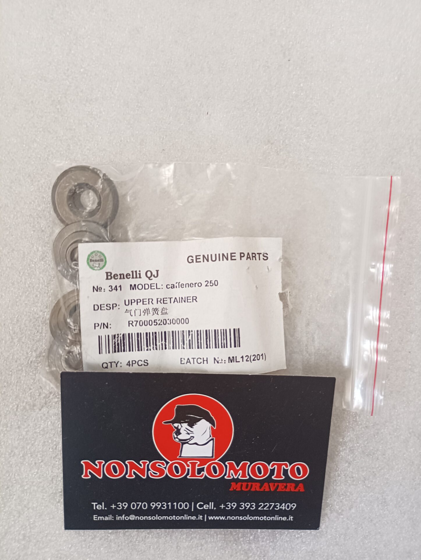 PIATTELLI VALVOLE BENELLI CAFFè NERO 250 R700052030000