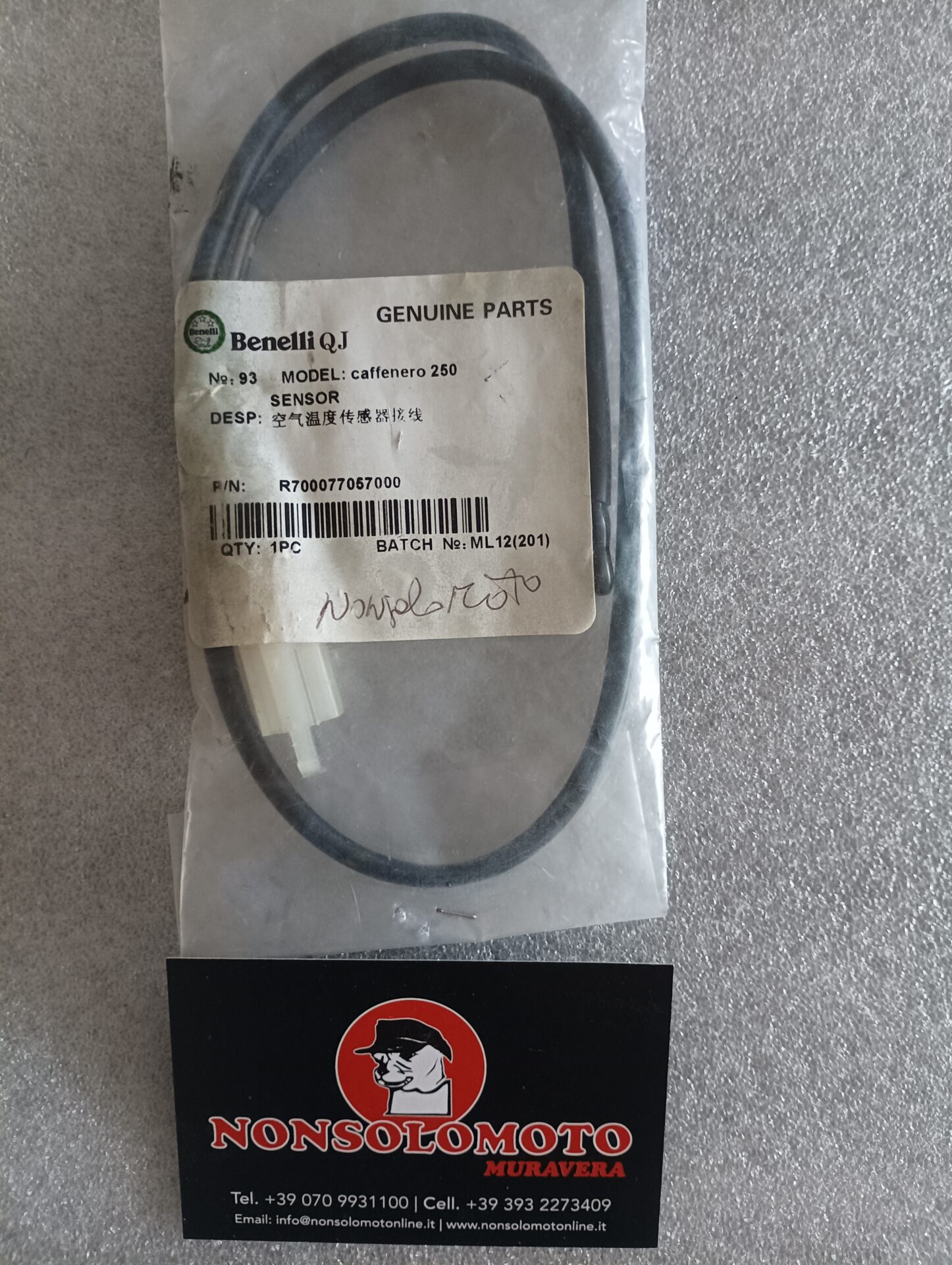 CAVO SENSORE CONTAKM BENELLI CAFFE NERO 250 R700077057000