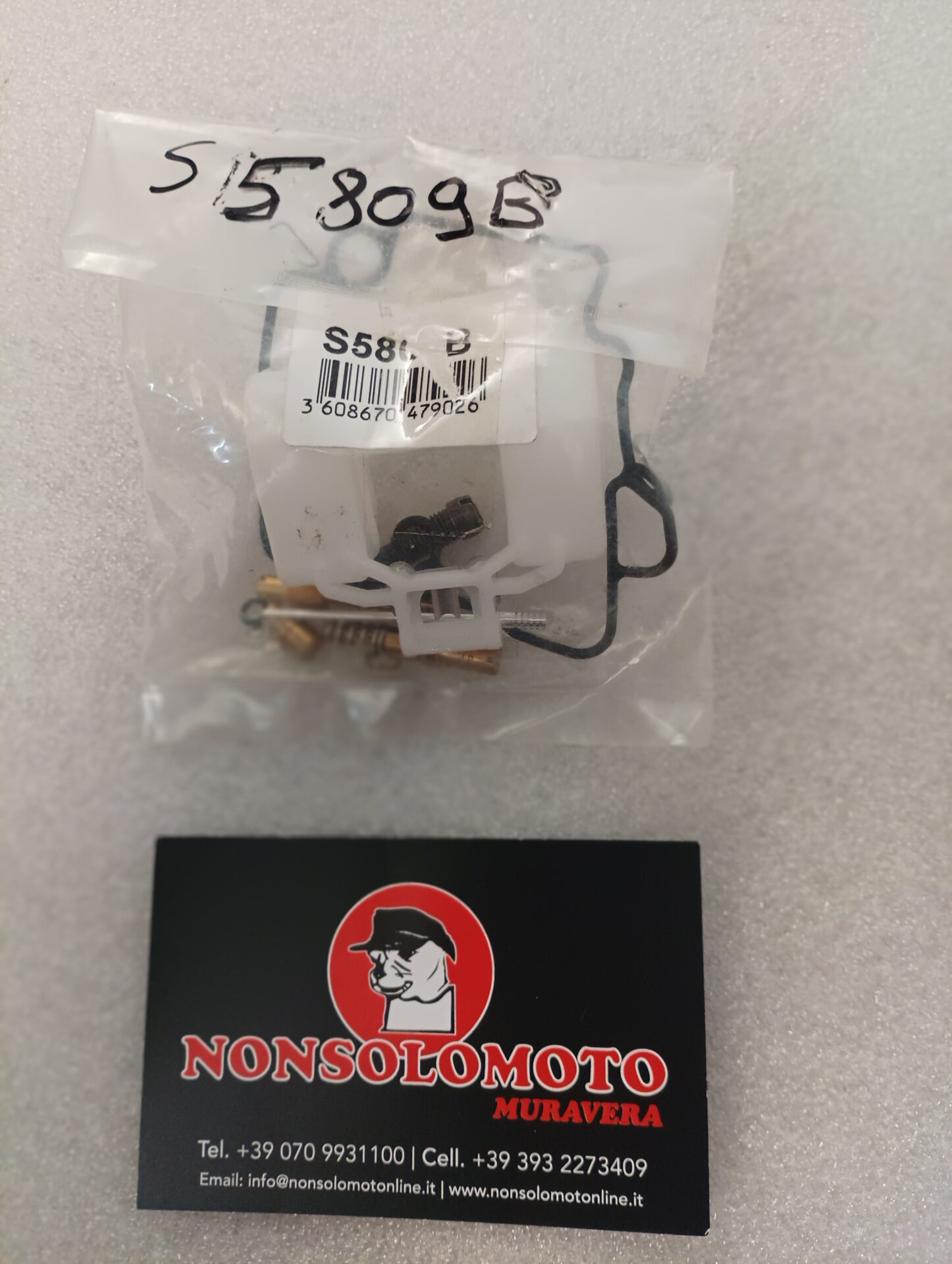 KYMCO S5809B KIT RIPARAZIONE CARBURATORI KYMCO GY6 50CC 139 QMB