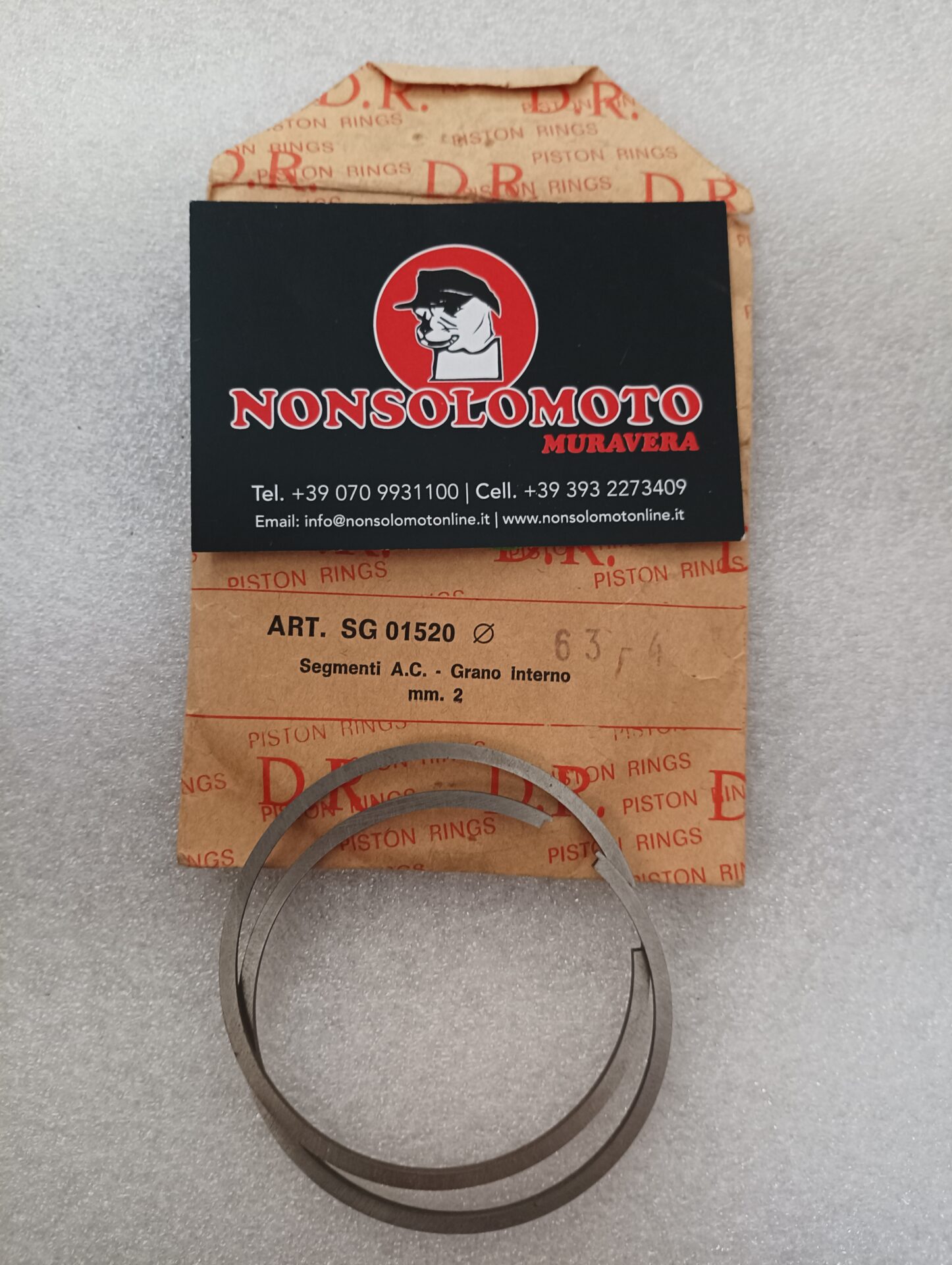SERIE SEGMENTI DIAMETRO 63-4   SG01520 VESPA PIAGGIO