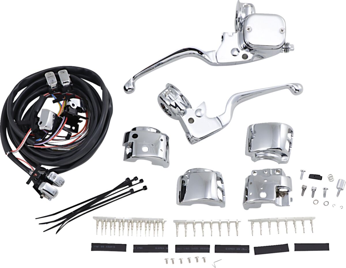 DRAG SPECIALTIES H07-0751AK Kit comandi manubrio con frizione meccanica Harley Davidson FXDF 1690 ABS Dyna Fat Bob 96>12