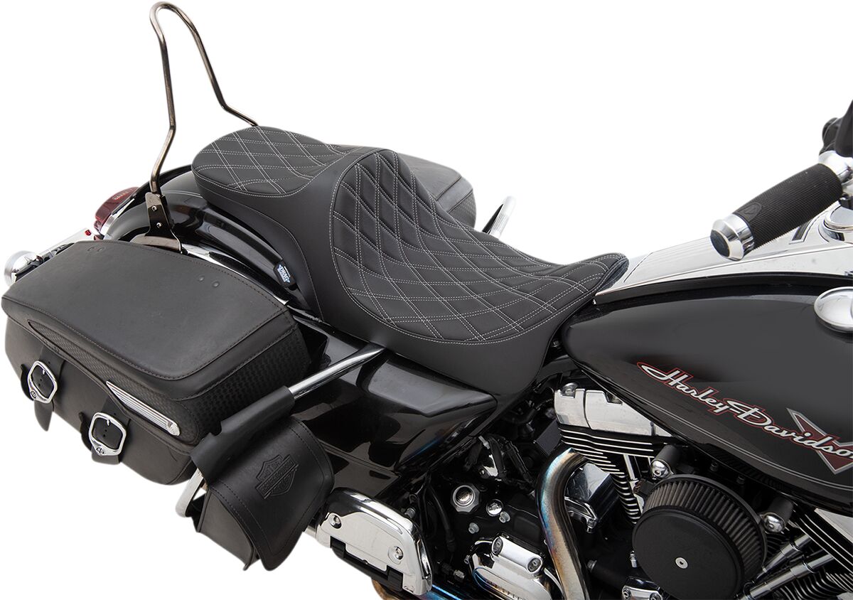 DRAG SPECIALTIES 0801-1305 Sella 2-Up Predator III Harley Davidson FLHXS 1868 ABS Street Glide Special Anniversary 114 18>24