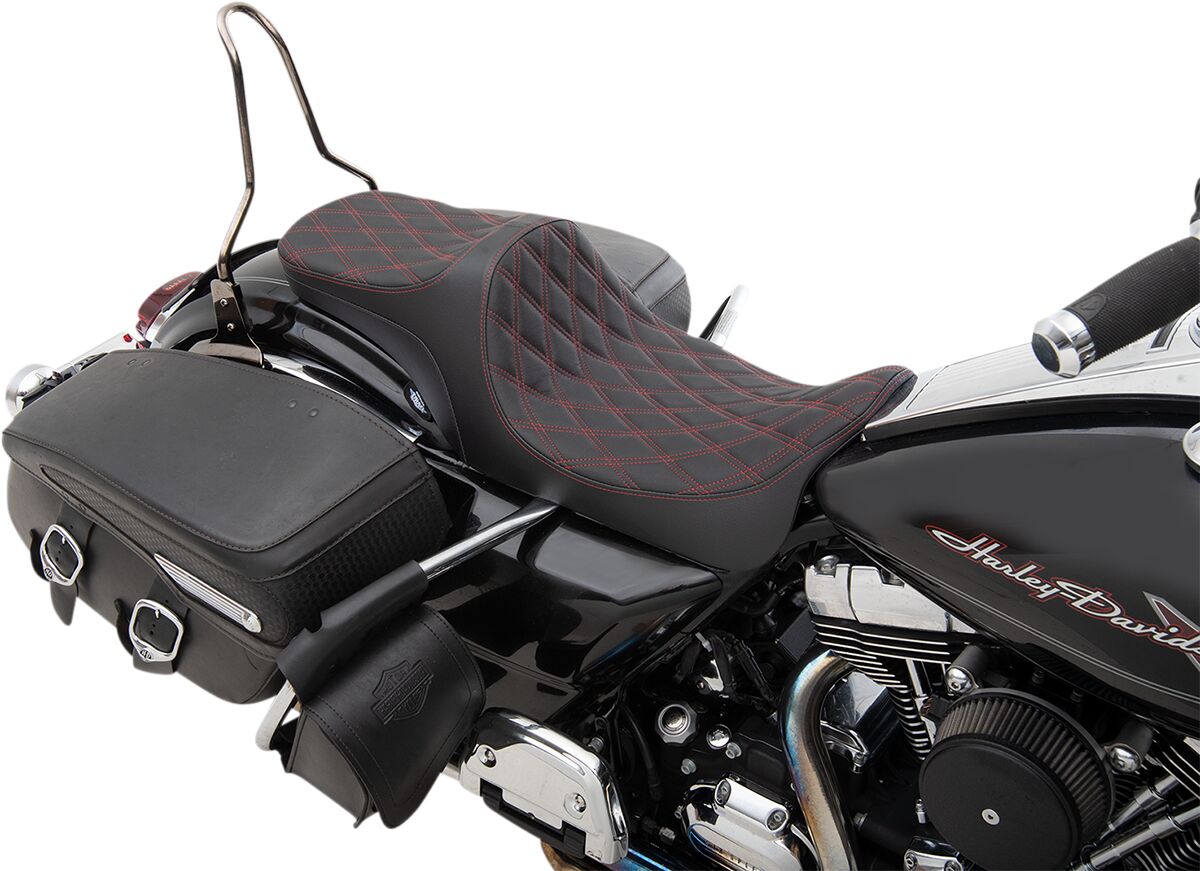 DRAG SPECIALTIES 0801-1306 Sella 2-Up Predator III Harley Davidson FLHXS 1868 ABS Street Glide Special Anniversary 114 18>24