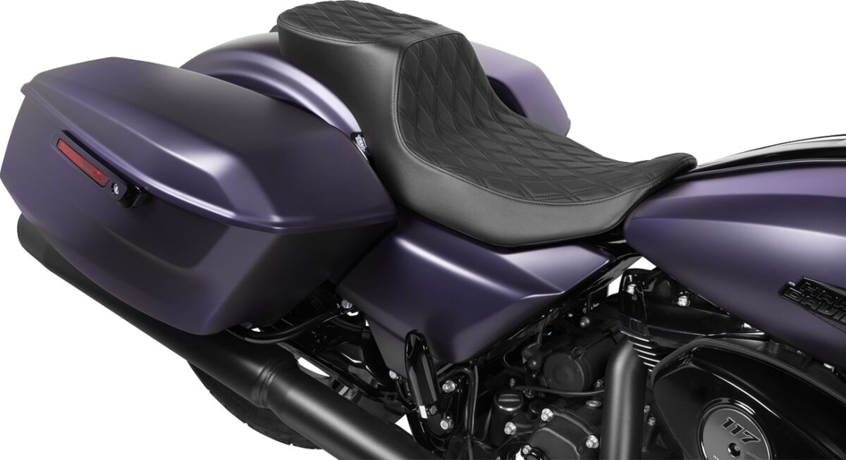 DRAG SPECIALTIES 4691B Sella estesa 2-Up Performance Predator Harley Davidson FLHX 1923 ABS Street Glide 117 23>26