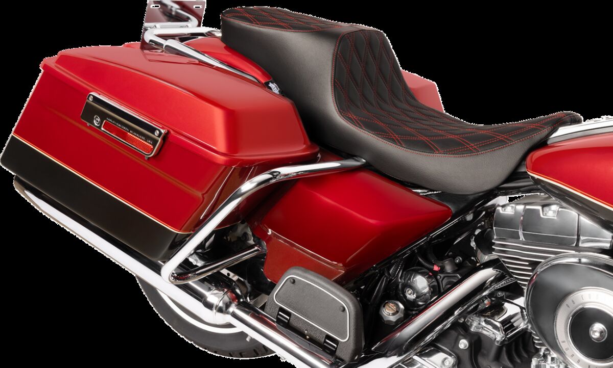 DRAG SPECIALTIES 4695D Sella 2-Up Performance Predator Harley Davidson FLHTC 1584 Electra Glide Classic 96>07