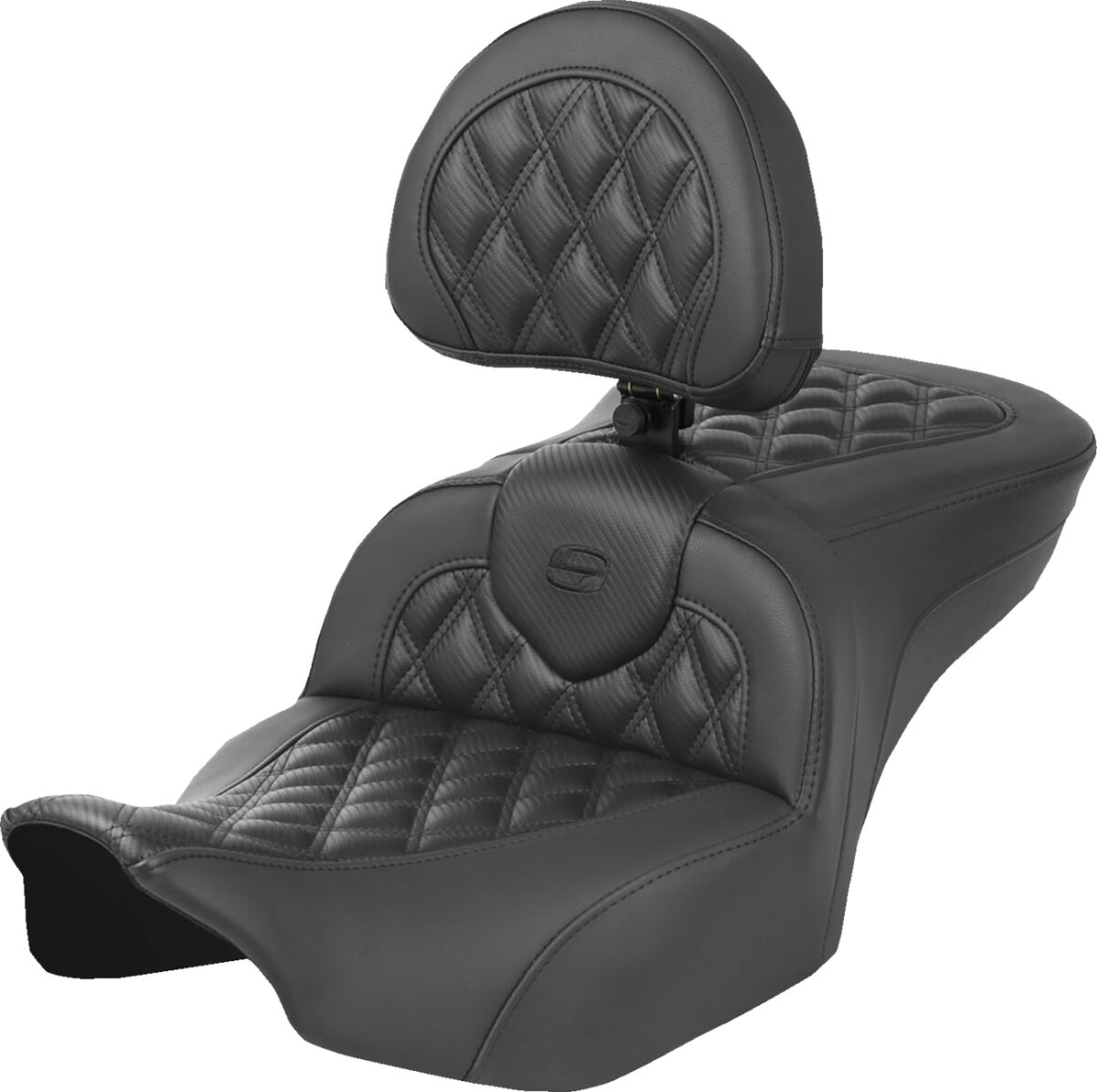 SADDLEMEN 823-07-206C0 Sella riscaldata Roadsofa Lattice Stitch Harley Davidson FLTRX 1923 ABS Road Glide 117 23>26