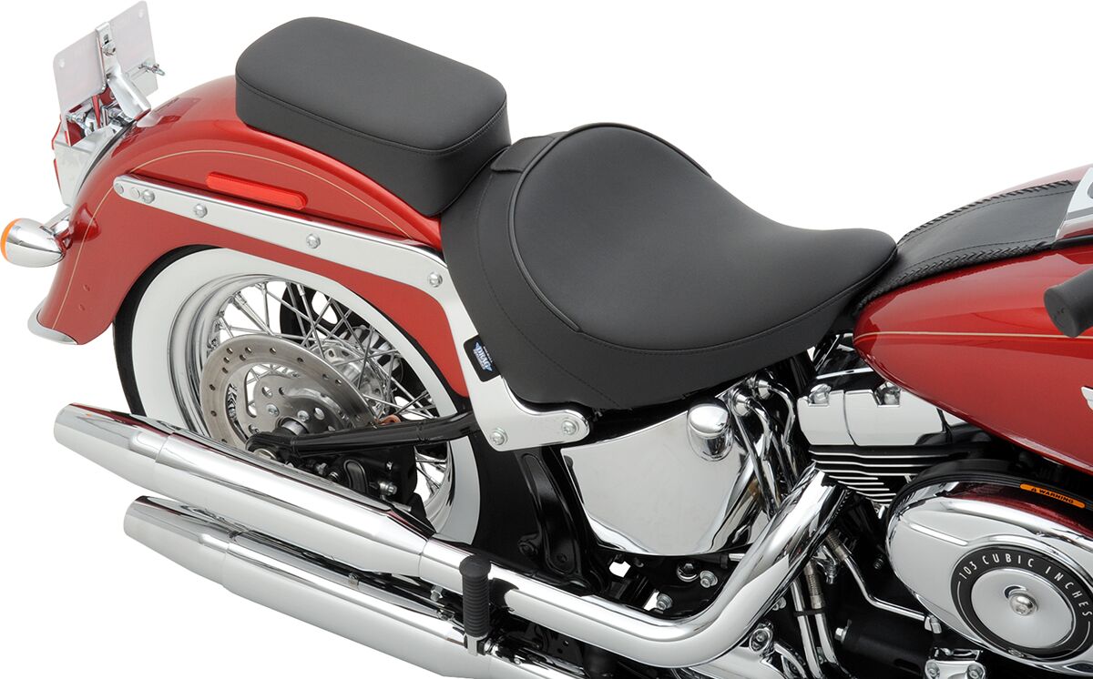 DRAG SPECIALTIES 0802-0806 Sella PILOTA compatibile con schienalino Harley Davidson FLSTC 1690 ABS Heritage Softail Classic 00>17